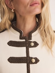 Mint Velvet Contrast Military Jacket - Obraz 5 z 8