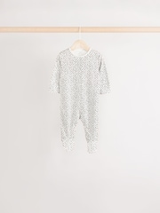 Green Baby 100% Cotton Sleepsuit 5 Pack (0mths-2yrs) - Image 4 of 13