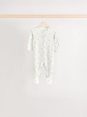 Green Baby 100% Cotton Sleepsuit 5 Pack (0mths-2yrs) - Image 6 of 13