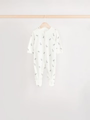 Green Baby 100% Cotton Sleepsuit 5 Pack (0mths-2yrs) - Image 7 of 13