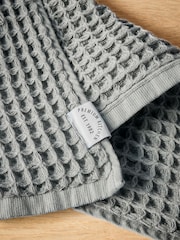 Set of 2 Grey Waffle Tea Towels - Image 4 of 5