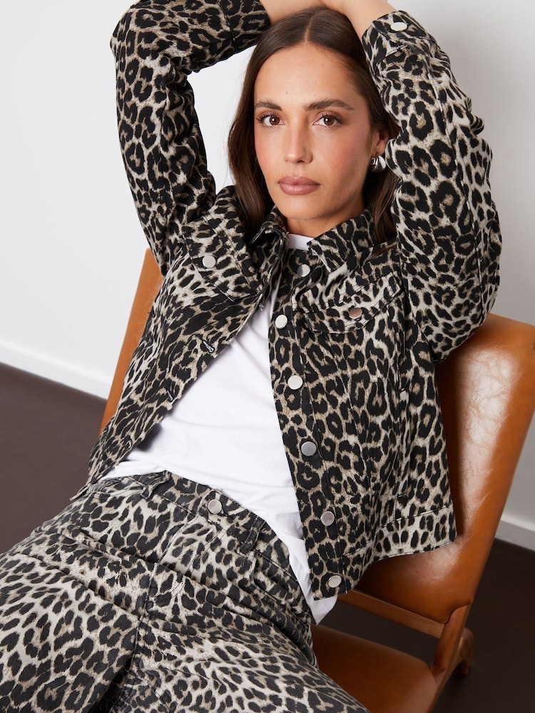 Threadbare 100% Cotton Printed Denim Jacket - Imagen 1 de 4