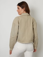 Threadbare Green Lightweight 100% Cotton Twill Utility Jacket - Image 2 of 4