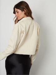 Threadbare Stone Lightweight 100% Cotton Twill Utility Jacket - Image 2 of 4