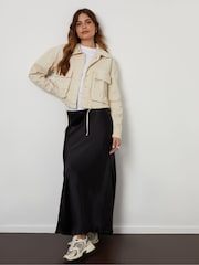 Threadbare Stone Lightweight 100% Cotton Twill Utility Jacket - Image 4 of 4