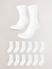 White Essential Sports Socks 12 Pack - Image 1 of 3