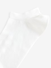 White Active Low Rise Trainers Socks 5 Pack - Image 3 of 4