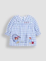JoJo Maman Bébé Blue Paddington Appliqué Gingham Top & Leggings Set - Image 4 of 6