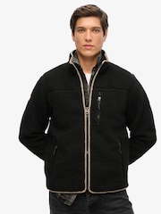 Superdry Black Outdoor Full Zip Relaxed Fleece - Image 1 of 5