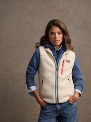 Crème - Superdry Outdoor Gilet en polaire 100% coton - Image 1 de 9