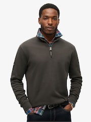 Superdry Utility Logo Henley 100% Cotton Sweat Top - Bild 1 von 5