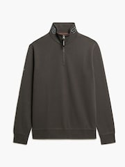 Superdry Utility Logo Henley 100% Cotton Sweat Top - Bild 4 von 5