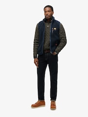 Superdry Blue Outdoor Fleece Relaxed Gilet - Image 3 of 6