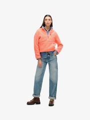Superdry Orange Outdoor Half Zip Fleece - Image 2 of 6