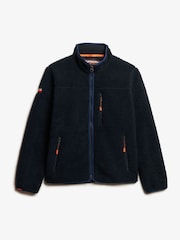 Superdry Blue Outdoor Full Zip Relaxed Fleece - Image 3 of 3