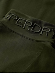 Superdry Green Green Utility Logo Henley 100% Cotton Sweatshirts - Image 5 of 5