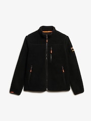 Superdry Black Outdoor Full Zip 100% Cotton Fleece - Image 3 of 5