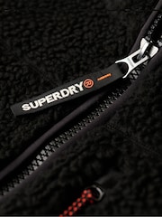 Superdry Black Outdoor Full Zip 100% Cotton Fleece - Image 4 of 5