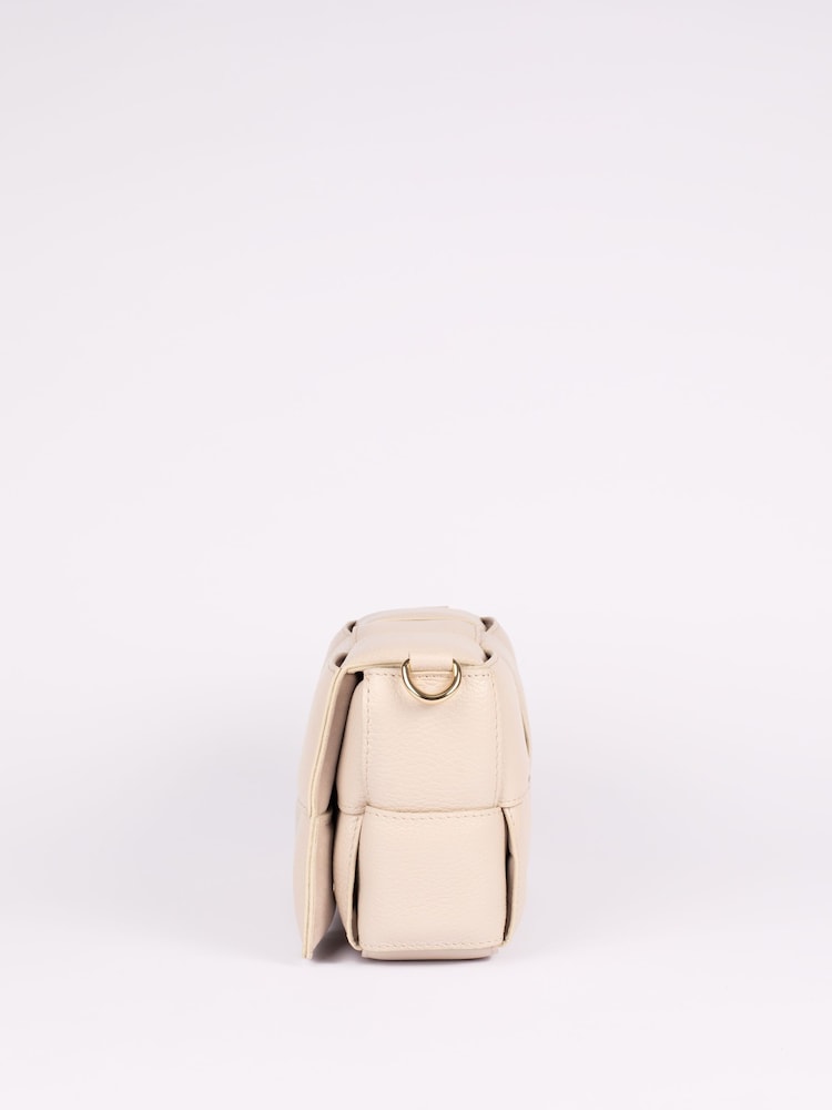 LRM Goods Cream Personalised Lucia Woven Cross-Body Bag - Image 5 of 5