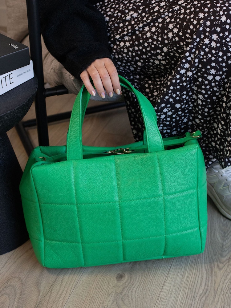 LRM Goods Personalised Leather Lola Tote Bag - Image 1 of 5