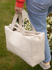 LRM Goods Personalised Leather Lola Tote Bag - Image 1 of 5