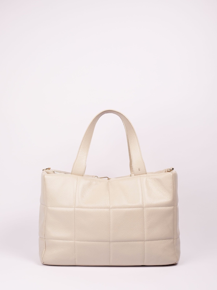 LRM Goods Personalised Leather Lola Tote Bag - Image 2 of 5