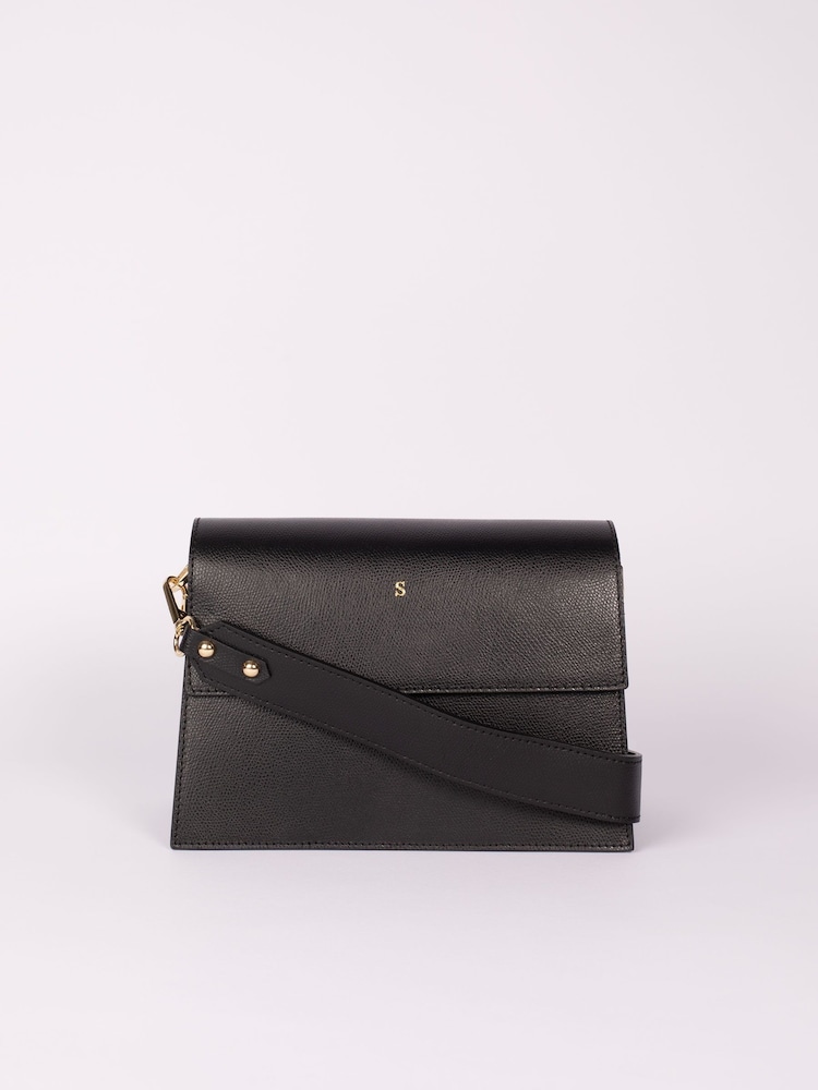 LRM Goods Personalised The Emma Grain Black Bag - Image 2 of 5