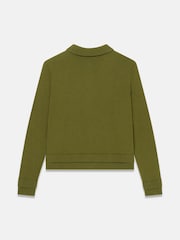 Mint Velvet Green Cotton Blend Cardigan - Image 7 of 7