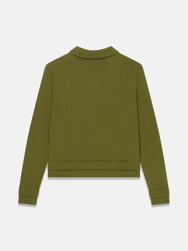 Mint Velvet Green Cotton Blend Cardigan - Image 7 of 7