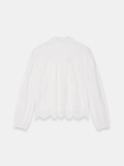 Mint Velvet White Lace Pussybow Blouse - Image 8 of 8