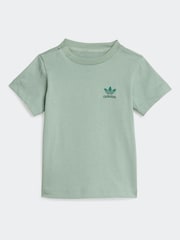 adidas originals Green Short 100% Cotton T-Shirt Set - Image 2 of 7