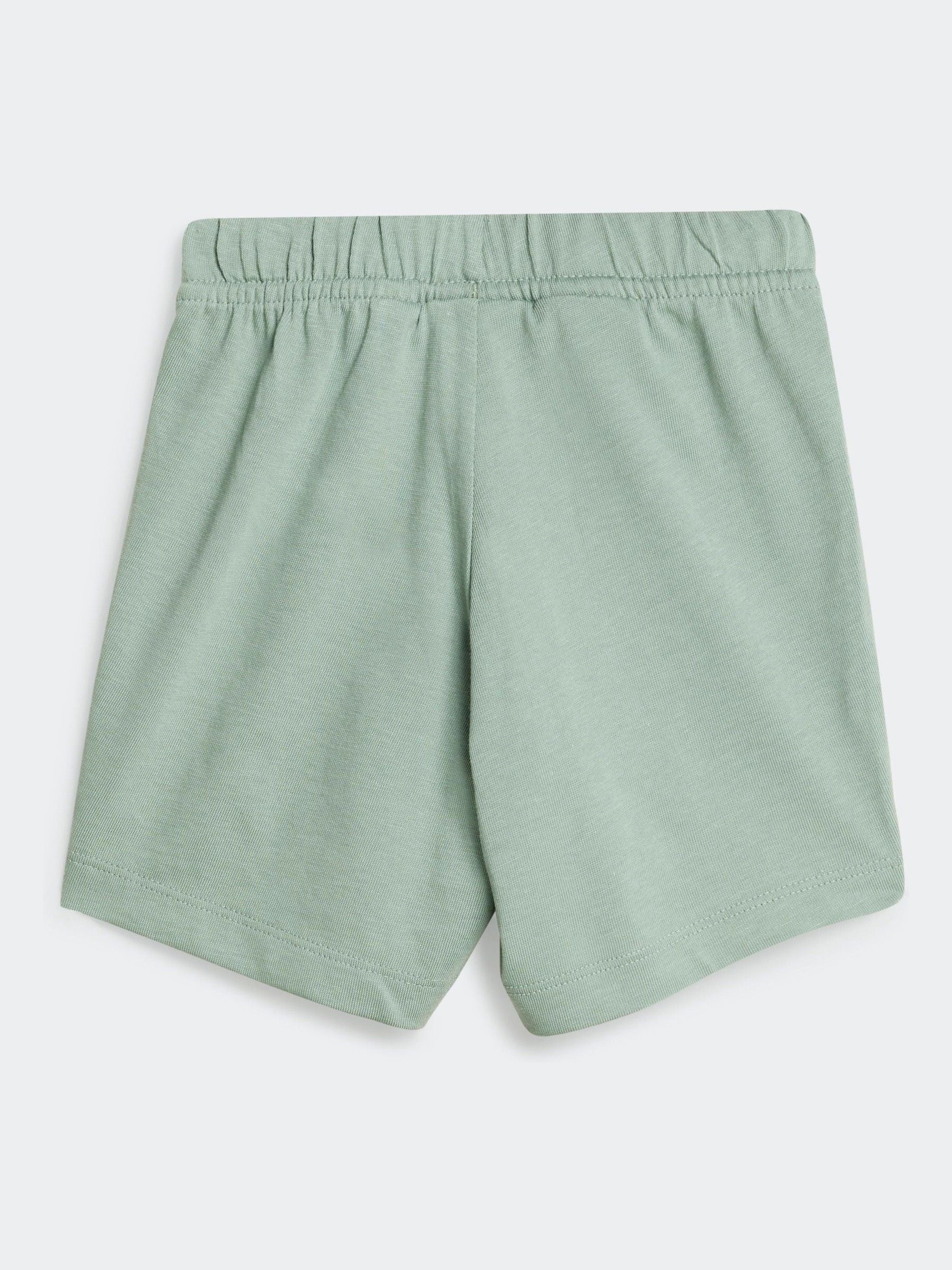 Buy adidas originals Green Short 100% Cotton T-Shirt Set