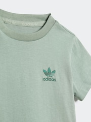 adidas originals Green Short 100% Cotton T-Shirt Set - Image 6 of 7