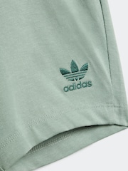 adidas originals Green Short 100% Cotton T-Shirt Set - Image 7 of 7