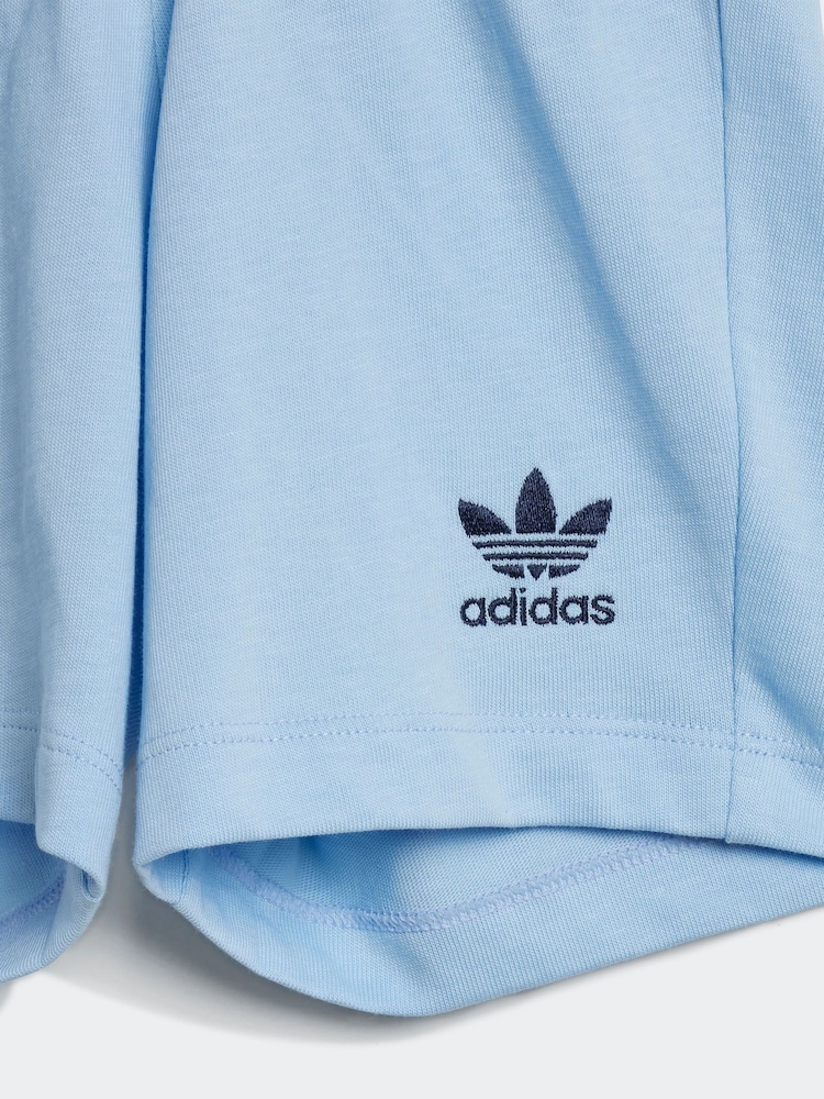 adidas originals Blue Short 100% Cotton T-Shirt Set - Image 7 of 7