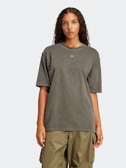 adidas Originals Black Graphic 100% Cotton T-Shirt - Image 1 of 4