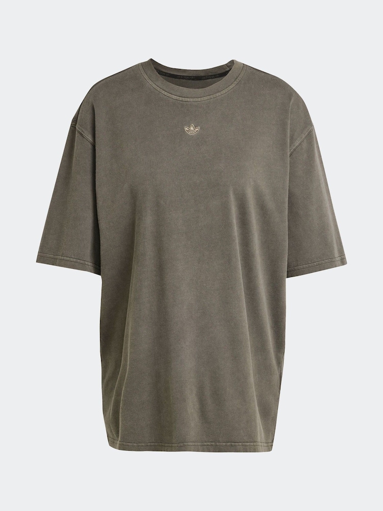 adidas Originals Black Graphic 100% Cotton T-Shirt - Image 4 of 4