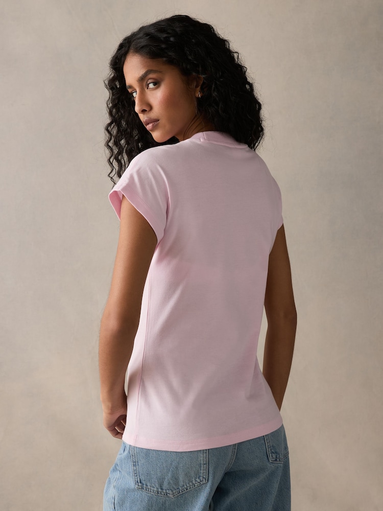 adidas Pink Essentials Single Jersey T-Shirt - Image 2 of 5