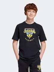 adidas originals Black 100% Cotton T-Shirt - Image 1 of 6