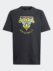 adidas originals Black 100% Cotton T-Shirt - Image 6 of 6