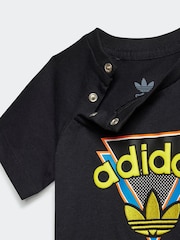 adidas originals Black 100% Cotton Shorts and T-Shirt Set - Image 5 of 7