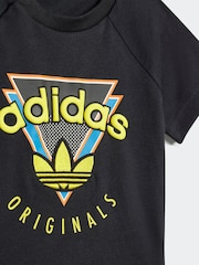 adidas originals Black 100% Cotton Shorts and T-Shirt Set - Image 6 of 7