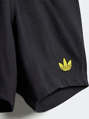 adidas originals Black 100% Cotton Shorts and T-Shirt Set - Image 7 of 7