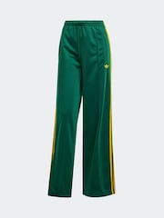adidas Green Loose Firebird 3 Stripe Straight Trackpants - Image 5 of 5