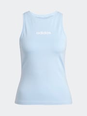 adidas Blue Linear Tank Top - Image 10 of 10