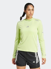adidas Green Ultra Hi Vis Long Sleeve T-Shirt - Image 1 of 6