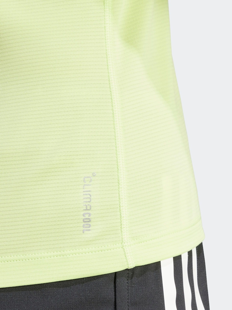 adidas Green Ultra Hi Vis Long Sleeve T-Shirt - Image 4 of 6