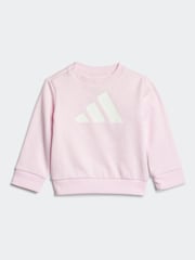 adidas Pink Essentials Logo Tracksuit - Image 2 of 7