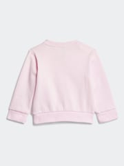 adidas Pink Essentials Logo Tracksuit - Image 3 of 7