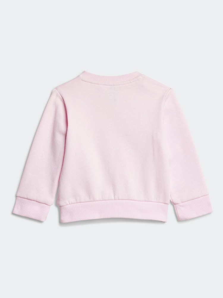 adidas Pink Essentials Logo Tracksuit - Image 3 of 7